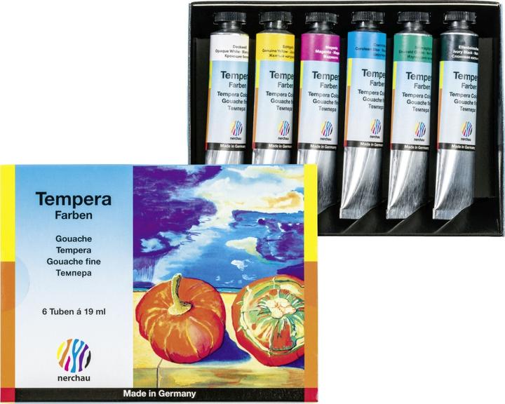 Nerchau LUKAS STUDIO GOAUCHE - Artists' plakkaatverf in topkwaliteit - Startset T6 met 6 x 20 ml A