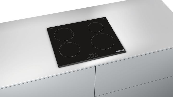 Produktbild Bosch Hausgeräte Serie 4 PIE631BB5E hob Black Built-in Zone induction hob 4 zone(s) (59.40 cm, Induktionskochfeld)