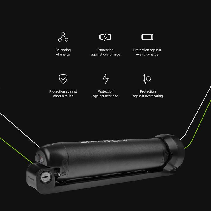 Produktbild GreenCell Battery Bottle 36V 5.2Ah 187Wh for E-Bike Pedelec - Batterie - 5.200 mAh (Gerätespezifisch, 5200 mAh)