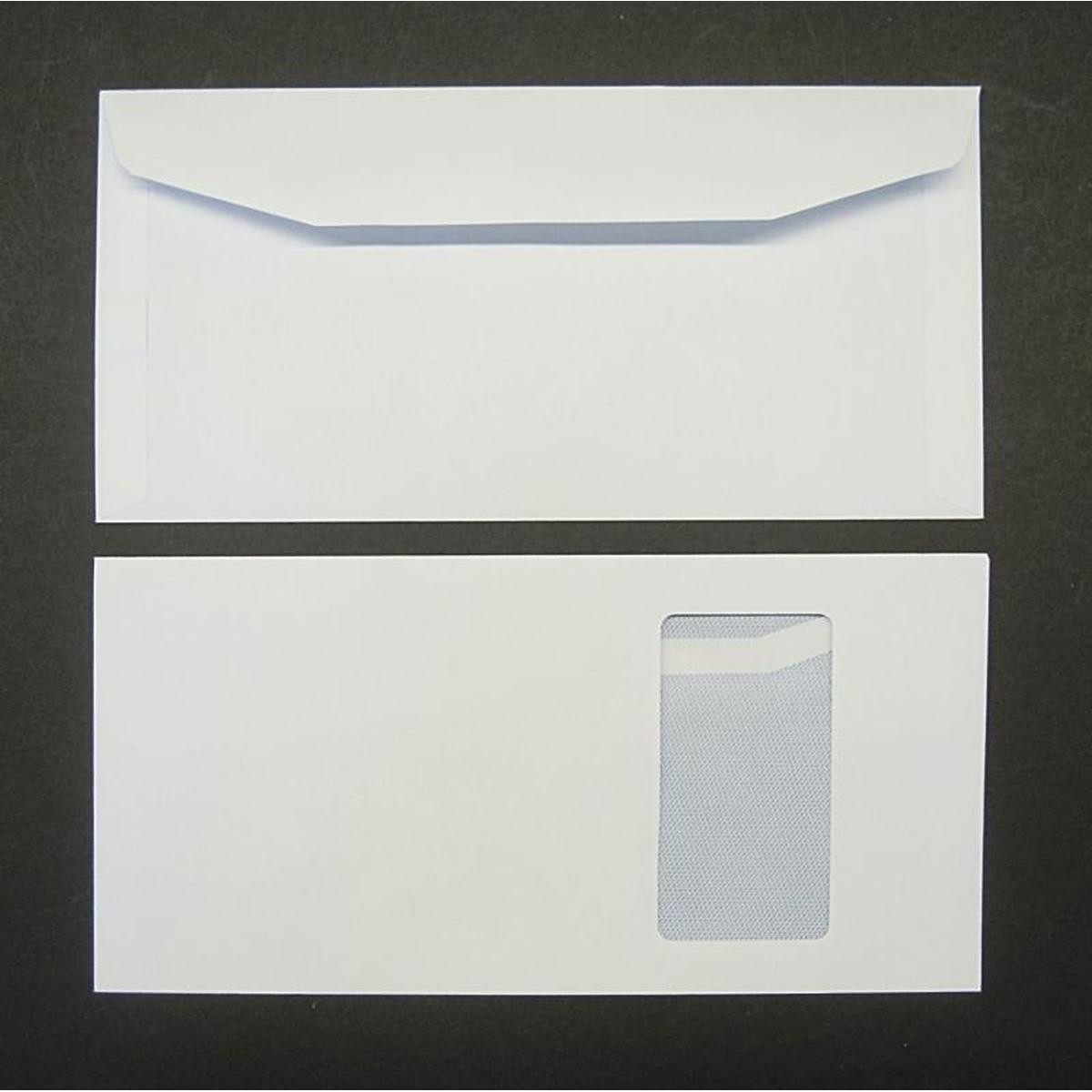 Thumbnail - Blanke, Briefumschlag, Kuvertierhüllen 121x235mm 90g/qm gummiert Sonderfenster VE=1000 Stück weiss (1000 x)