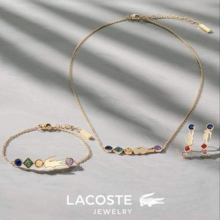 Immagine prodotto Lacoste Bracciale moda in coccodrillo placcato oro Deva 2040361 (Acciaio inossidabile placcato oro)