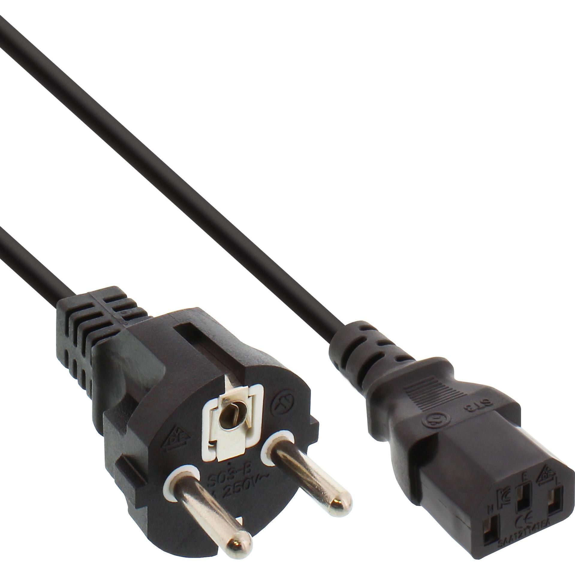 Thumbnail - InLine Netzkabel (0.30 m), Stromkabel