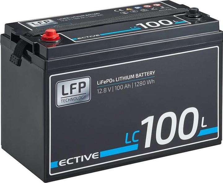 Actual product image Ective LC 100L 12V LiFePO4 lithium supply battery 100 Ah (12 V, 100 Ah)