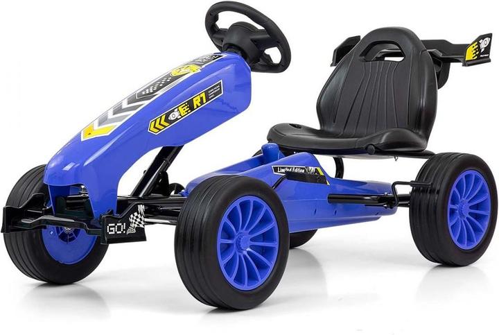 Actual product image Mally Rocket pedal go-kart blue