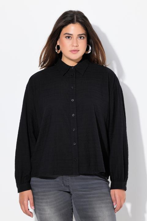 Produktbild Ulla Popken Hemdbluse, Oversized, Hemdkragen, Langarm (46, 48)