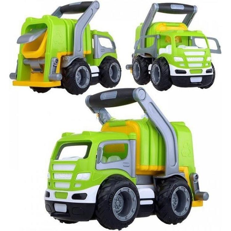 Thumbnail - Wader Toy garbage truck 28.5 cm with handle GripTruck