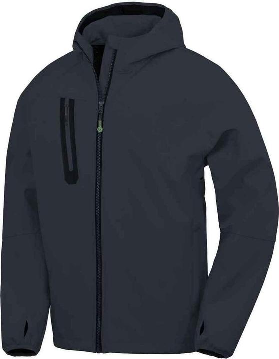 Actual product image Result Mens Hooded 3 Layer Printable Soft Shell Jacket (S)
