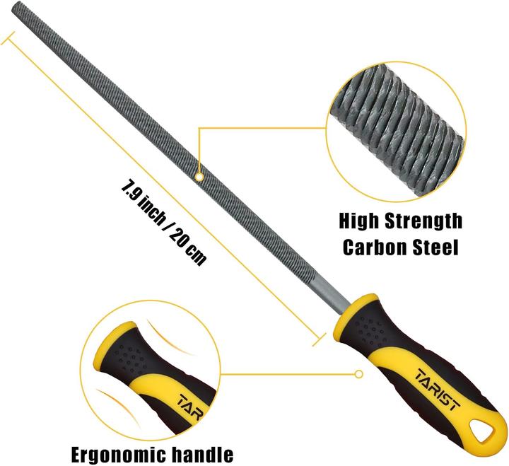 Actual product image Tarist 3-teiliges Metall-Feilenset (200 mm)