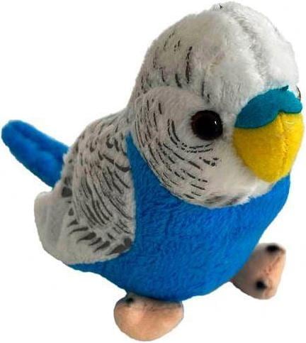 Productafbeelding Beppe Papegaai mascotte wit en blauw 13 cm (13 cm)