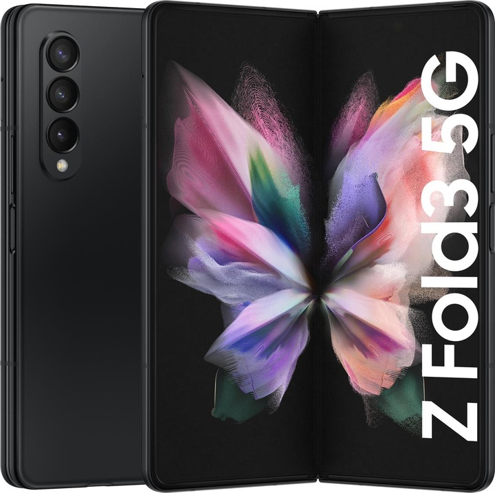 Actual product image Samsung Galaxy Z Fold3 5G EU (256 GB, Phantom Black, 7.60", Dual SIM, 12 Mpx, 5G)