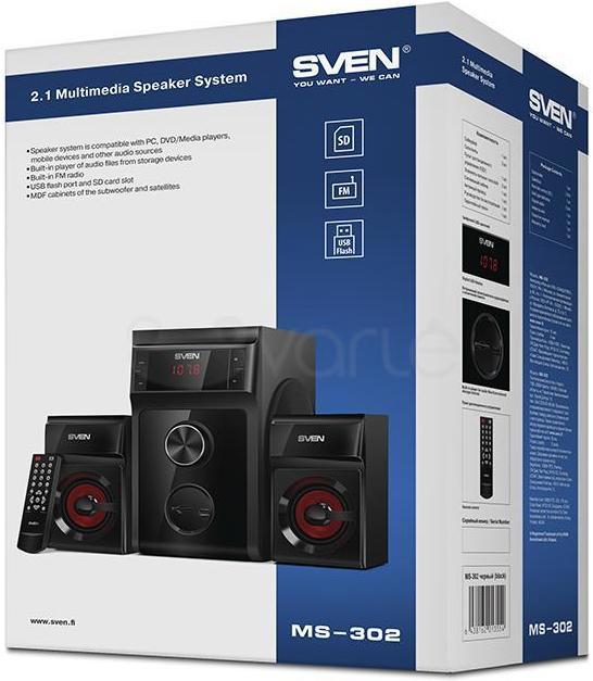 Actual product image Sven Speakers 2.1 MS-302 (black)