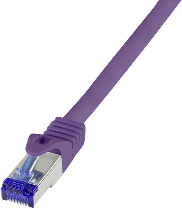 Produktbild LogiLink Patchkabel Ultraflex, Kat.6A, S/FTP, 3.0 m, violett mitCat.7 Rohkabel, extra flexibles & weiches Kab (S/FTP, CAT6a, 3 m)
