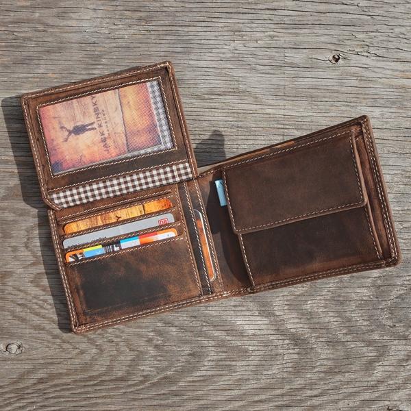 Actual product image Jack kinsky Baltimore billfold with flap