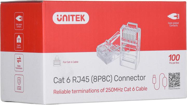 Produktbild Unitek modular plug RJ45 Cat.6 100 pcs (Y-OT19TP)