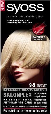 Produktbild Syoss Classic Permanent Coloration Long Lasting Hair Dye 9-5 Frosty Pearl For blonde hair (9-5 Frosty Pearl For blonde hair)