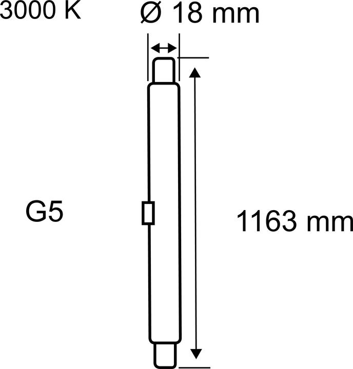 Produktbild Paulmann T5 Röhre EVG G5 (G5, 20 W, 2250 lm, 1 x, F)