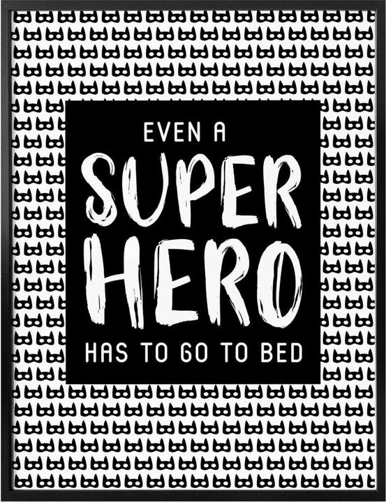 Produktbild Trenddeko Even a super hero - Muster (80 x 100 cm)