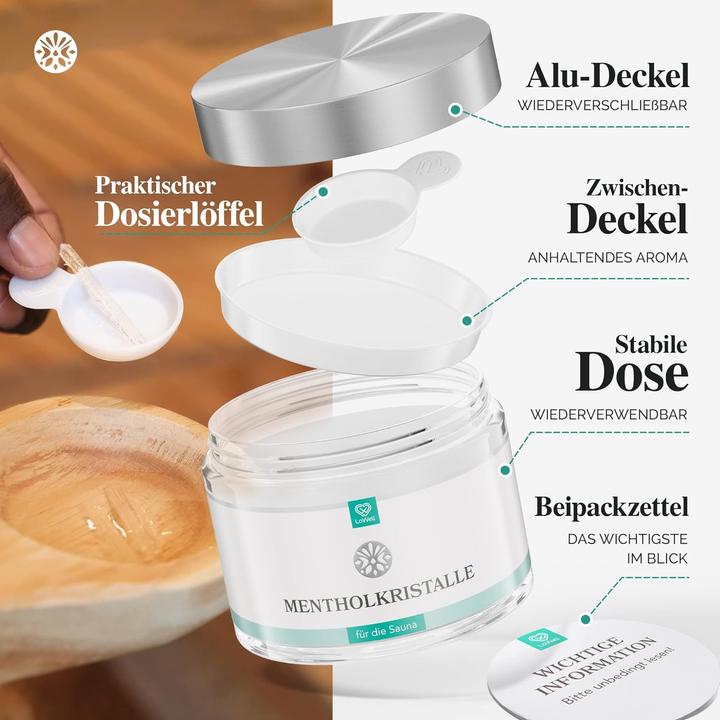 Actual product image LoWell Menthol crystals