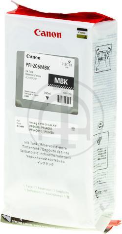 Produktbild Canon Tinte Large Format schwarz Orig.Nr. PFI-206MBK (MBK)