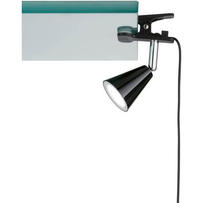 FHL easy, Tischlampe, FHL Zirbel LED Klemmleuchte, praktische Leseleuchte 4W warmweiss schwarz, chrom