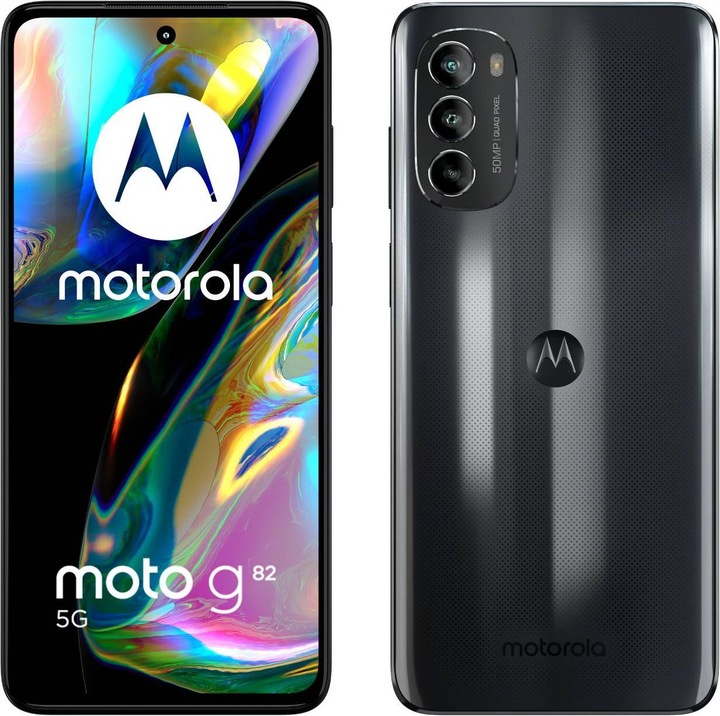 Produktbild Motorola Moto G82 (128 GB, Meteorite grey, 6.60", Hybrid Dual SIM, 50 Mpx, 5G)