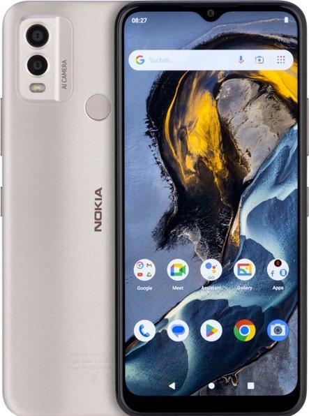 Actual product image Nokia C22 (64 GB, Sand, 6.50", Dual SIM, 4G)