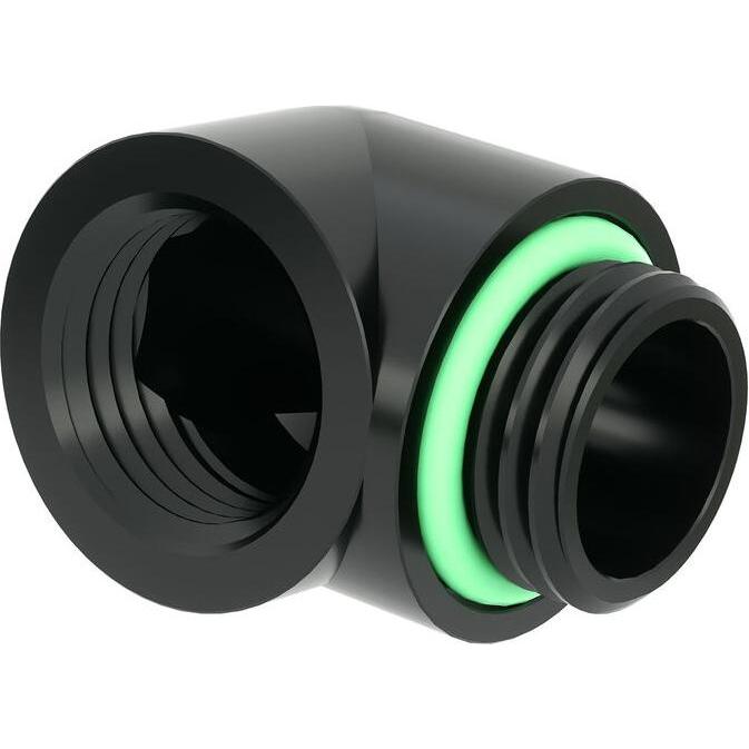 Barrow Dazzle Adapter 90 Grad G1/4 Zoll AG auf G1/4 Zoll IG - schwarz, Raccordo di raffreddamento, Nero