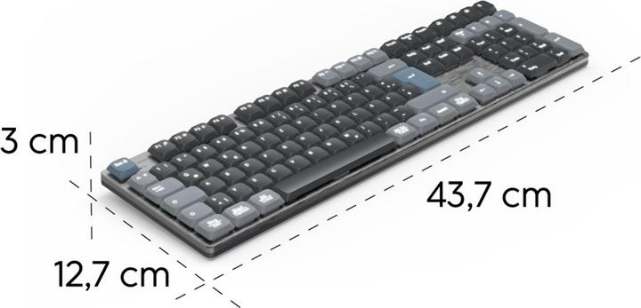 Actual product image Hama WK-800 Keyboard wireless grey (DE)