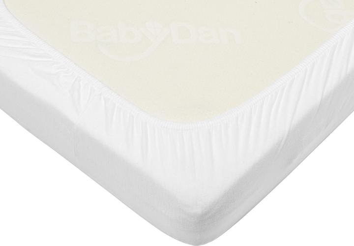 Actual product image Baby Dan 4386-01 Cradle cloth 60 x 120 cm cotton white Equipped crib sheet (60 x 120 cm)