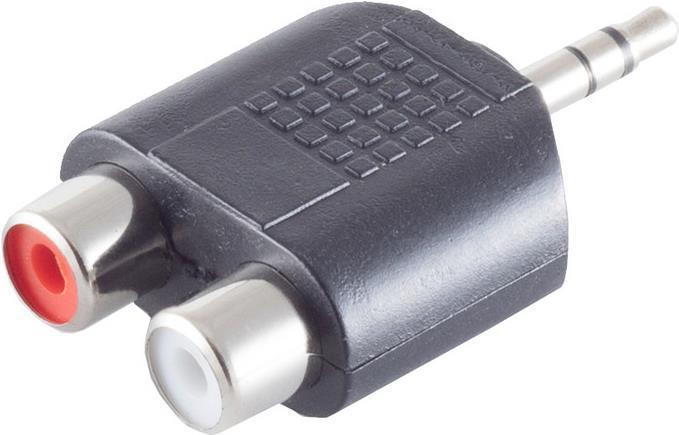 Productafbeelding Shiverpeaks S/CONN adapter voor maximale connectiviteit, jackplug stereo 3,5 mm naar 2 cinchkoppelingen