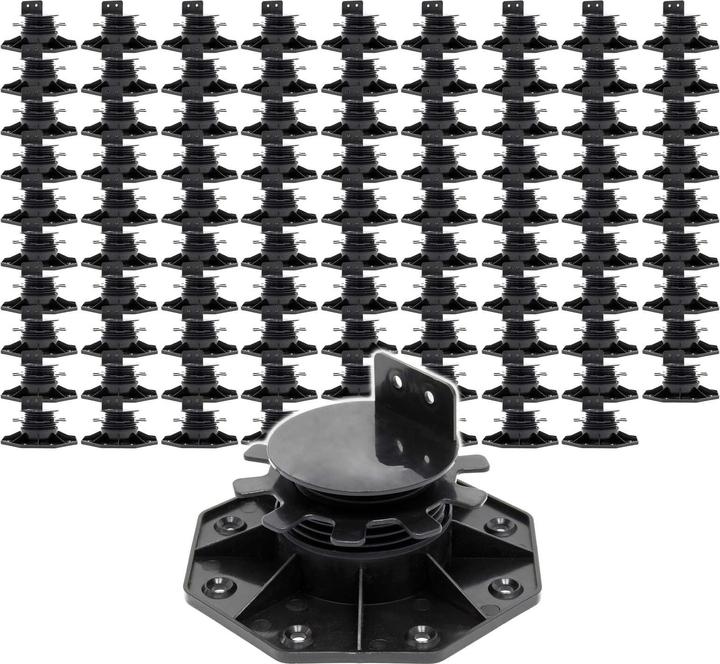 Actual product image XPOtool Corner Support Feet Set of 90 2700kg Capacity Feet Adjustable in Height 33-64mm Terrace (90 x)