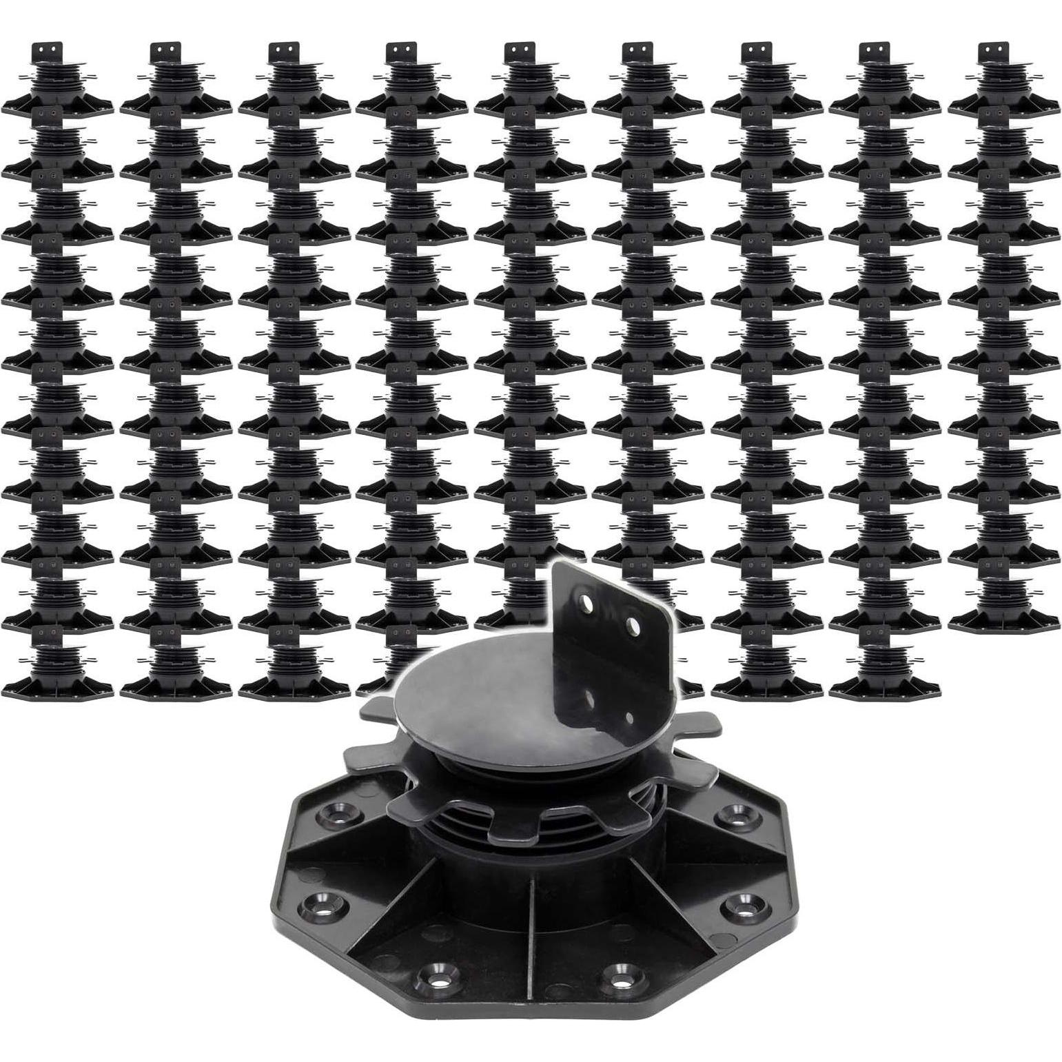 XPOtool, Gartenbodenbelag, Set 90x Stelzlager Terrassen 2700kg 33-64mm Stellfüsse höhenverstellbar (90 x)