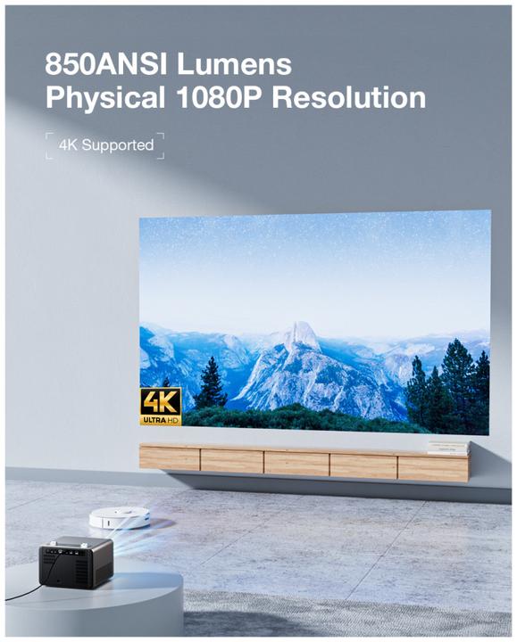 Produktbild BlitzWolf Projector LED BW-V7, 1080p, Android, Bluetooth (850 lm)
