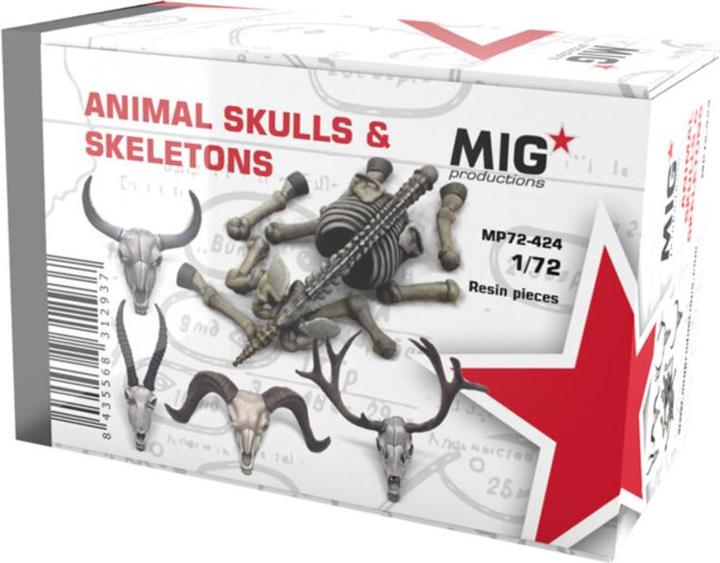 Produktbild AK Interactive ANIMAL SKULLS & SKELETONS 1:72