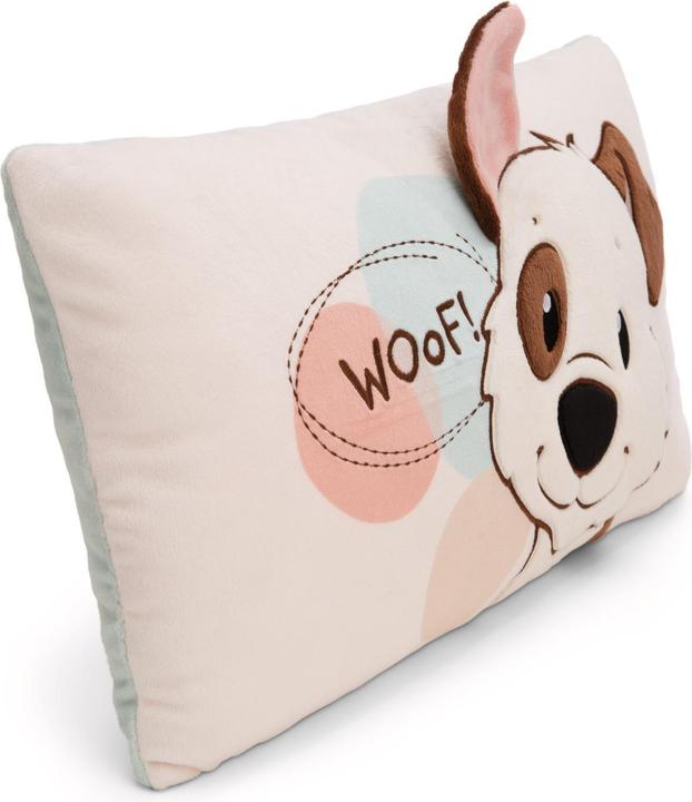 Actual product image NICI 62163 Kissen Hund weiss rechteckig 43x25cm GREEN (43 x 25 cm)