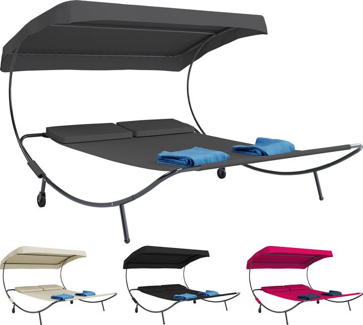 Produktbild VCM Doppelliege Gartenliege (200 cm)