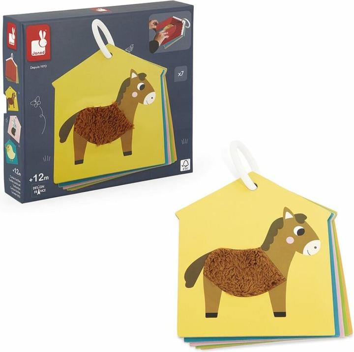 Actual product image Janod Tactile cards on the Ring Farm (1 - 3 years)