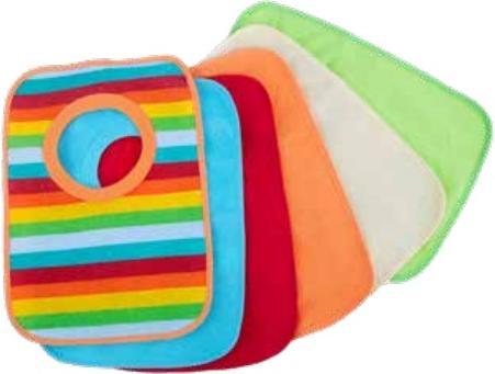 Image du produit Bieco Lätzchen 6er-Set, Regenbogen 30 x 24 cm (0 Mois)