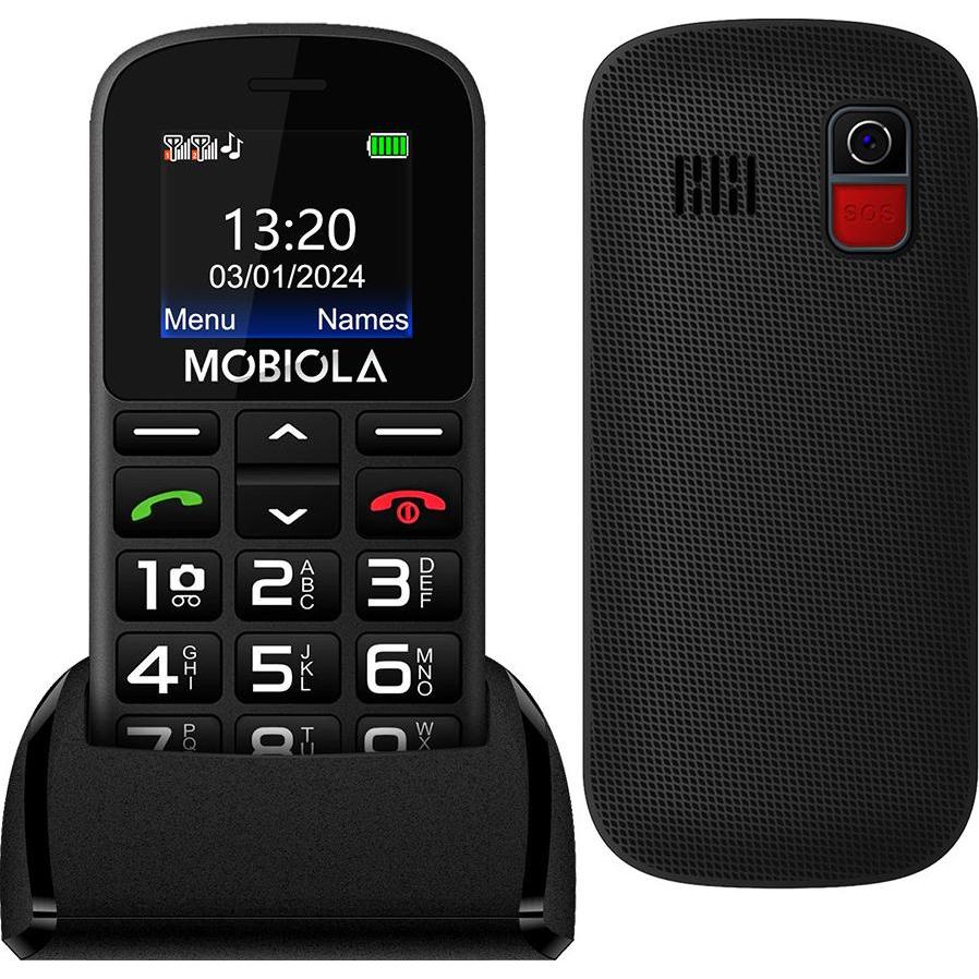 Vega Gsm-Telefon Mobiola Mb200 2g-Telefon Für Senioren Schwarz, Cellulare con tasti, Nero