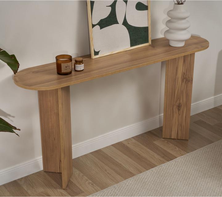 Image du produit CaliCosy Console avec deux pieds L150 cm - SIRA (150 x 35 x 75 cm)