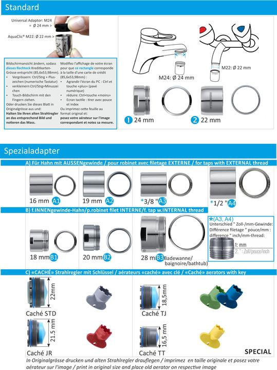 aquaclic Adaptateur spécial