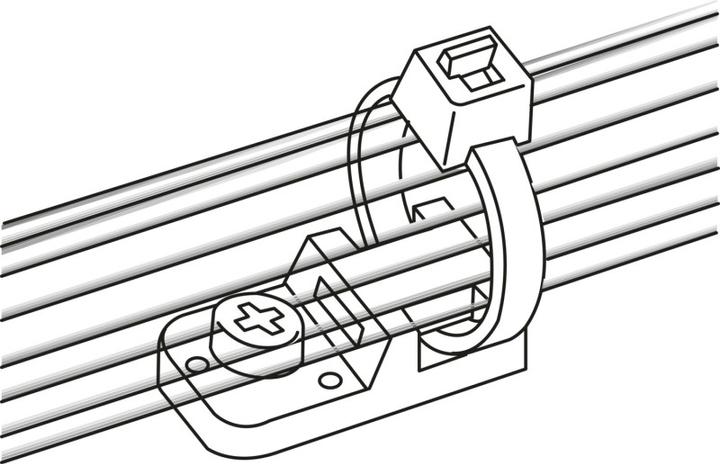 Actual product image HellermannTyton SCREW 20.4 x 10.2 CTAM1 PEEK BGE 100 pcs (Plastic cable ties, 20.50 mm, 100 pcs.)