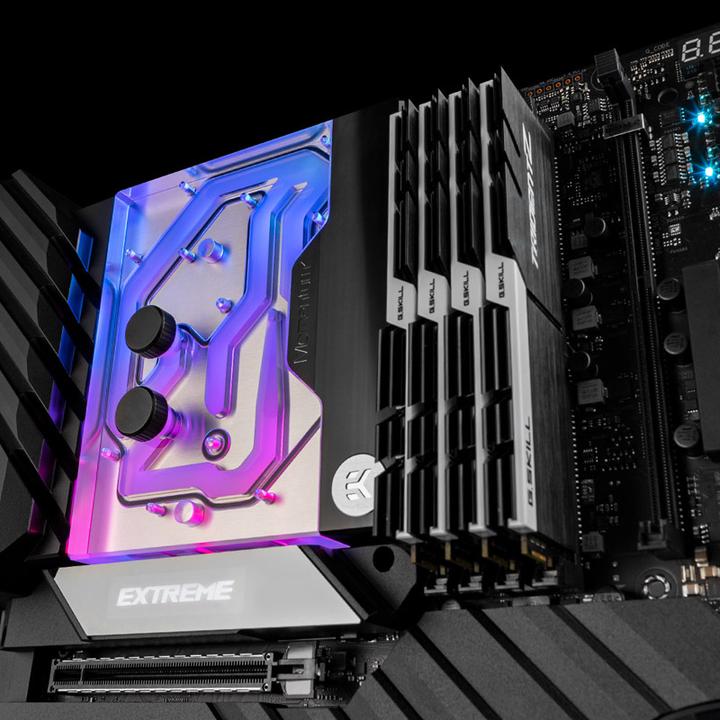 Actual product image EKWB EK Quantum Momentum² ROG Crosshair VIII Extreme RGB acrylic