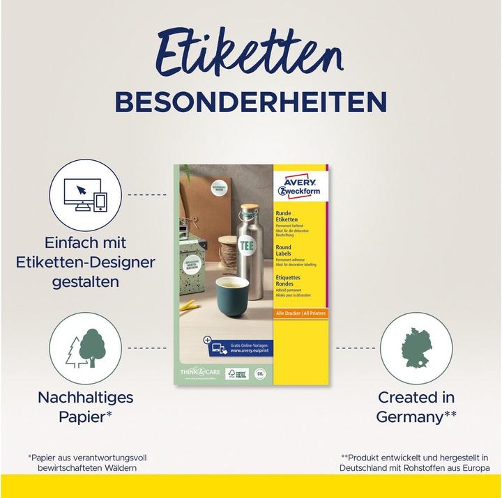 Productafbeelding Avery Ronde etiketten
