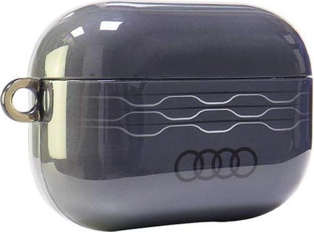 Produktbild Audi IML Geometric Pattern AirPods Pro 2 cover szary/gray AU-IMLAPP2-A6/D3-GY (Kopfhörer Hülle)