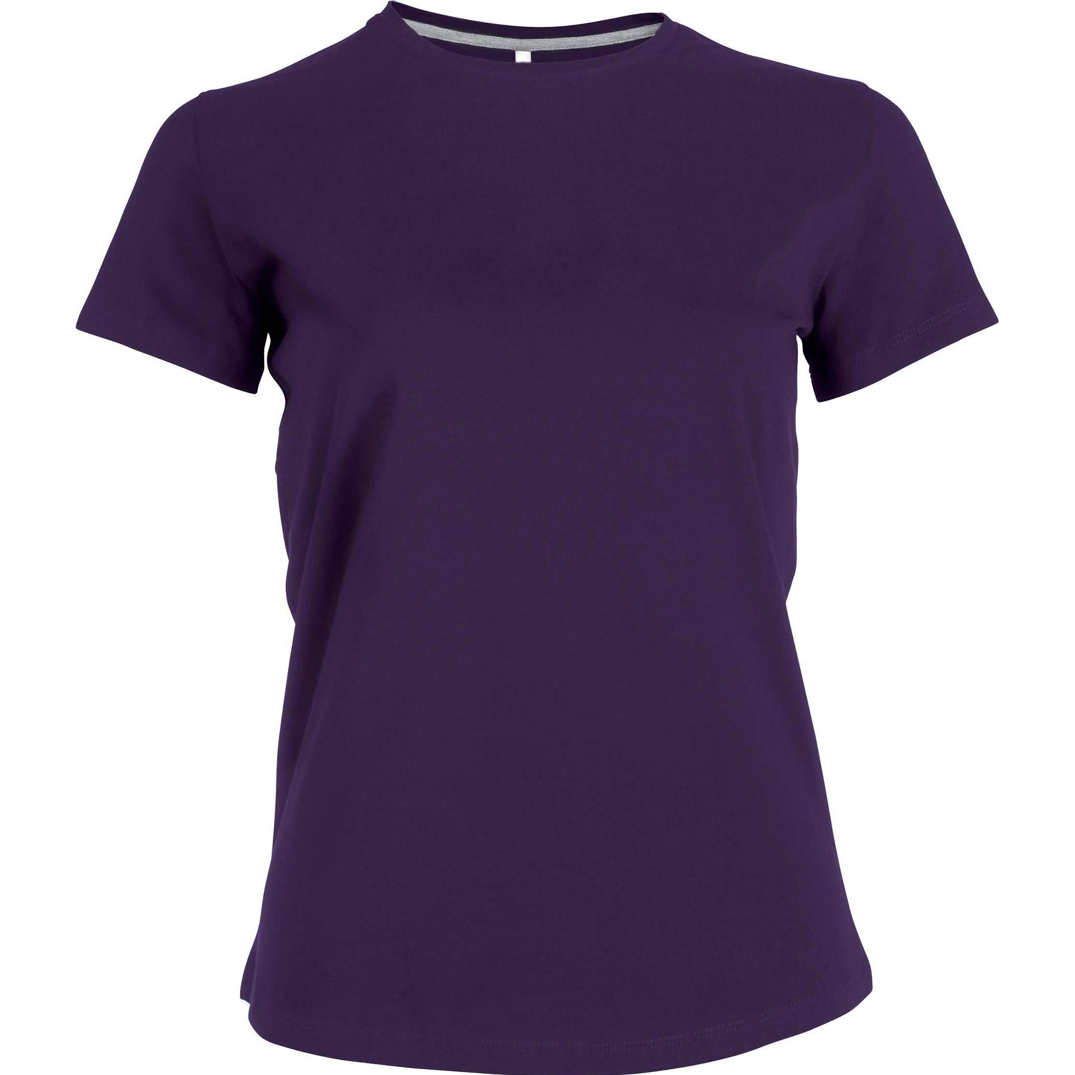 Kariban, Damen, Shirt, Rundhalsausschnitt côton, Violett, (XXL)