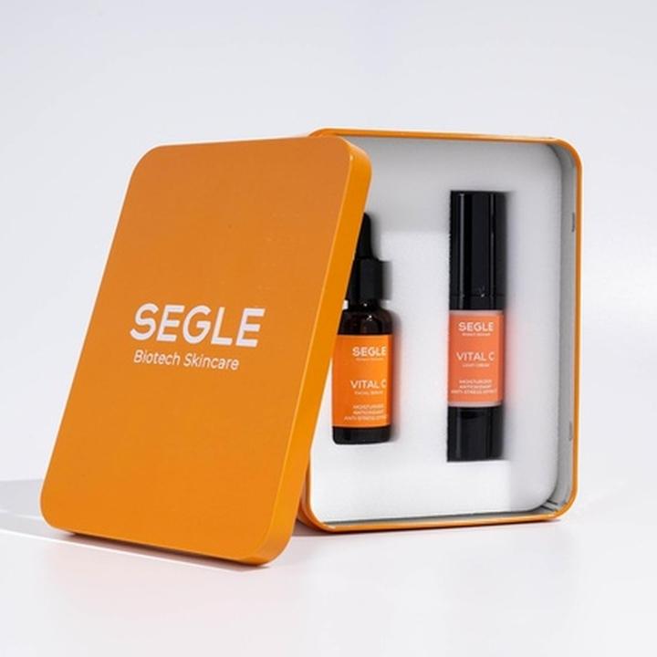 Actual product image Segle Biotech Skincare Hydrant Serum and Cream Gift Vitamin C Moisturizing and Luminous Clears Stains and Antioxidants