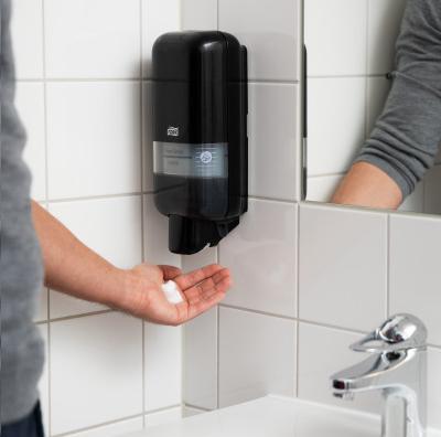 Actual product image Tork Soap dispenser Elevation S4 564508 black plastic 1.0 l