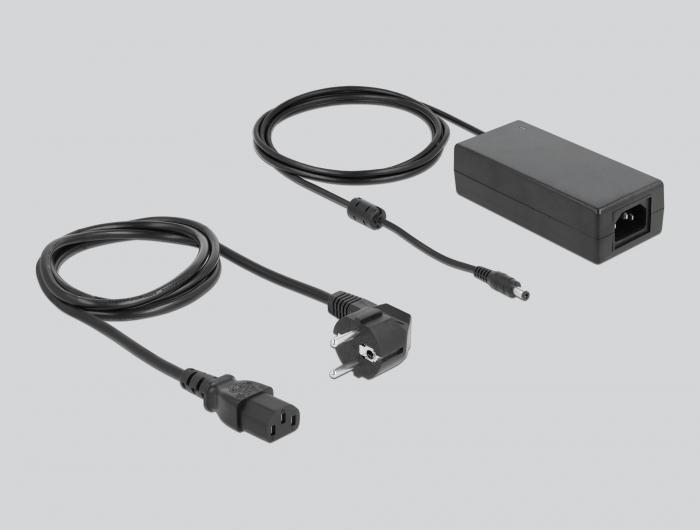 Actual product image Delock Switch 4 x 10/100/1000 (PoE+) + 1 x Gigabit SFP (4 ports)