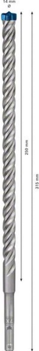 Actual product image Bosch Professional Zubehör Expert SDS plus-7X hammer drill, 14 x 250 x 315 mm (14 millimetres)